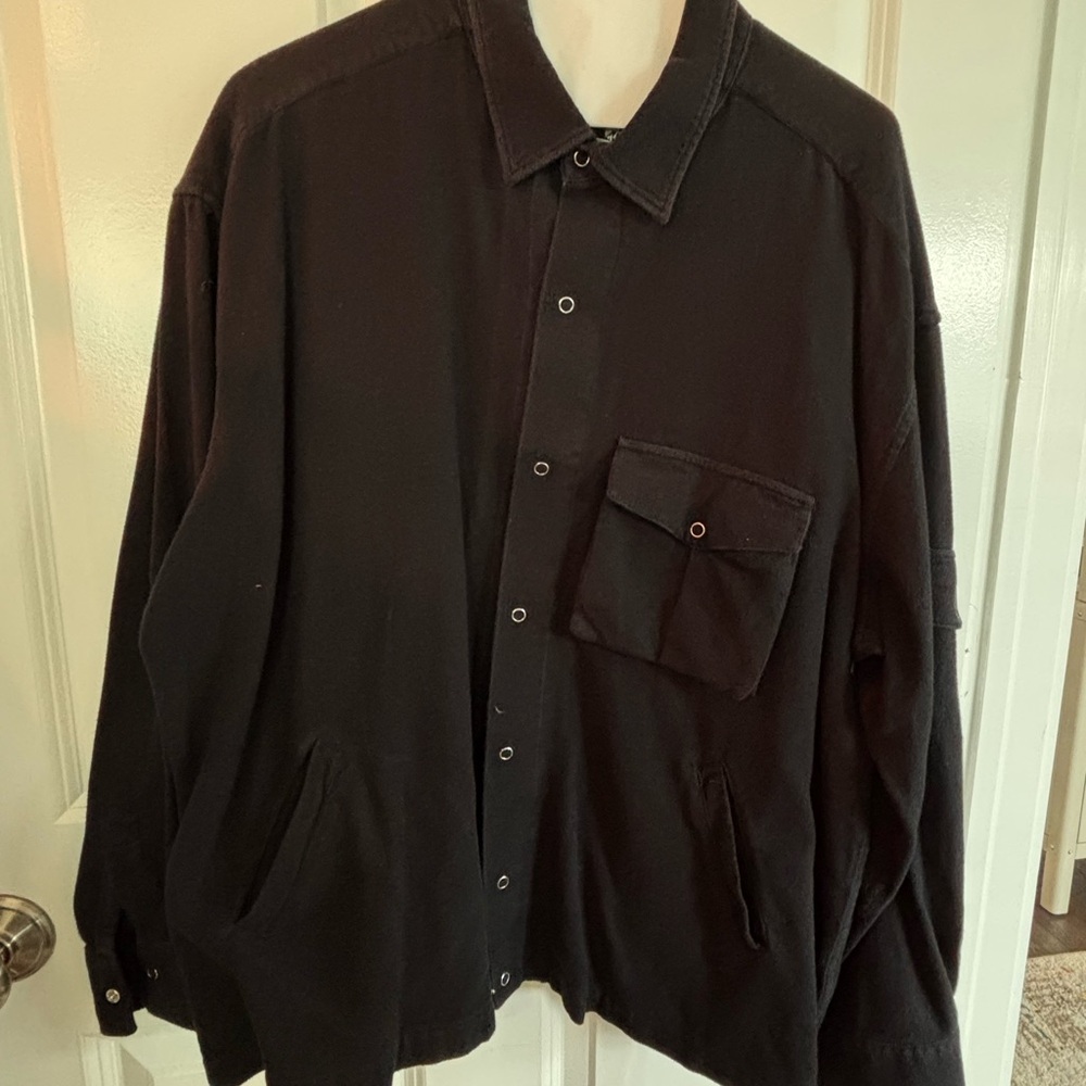 Martine Rose Black Shirt Jacket